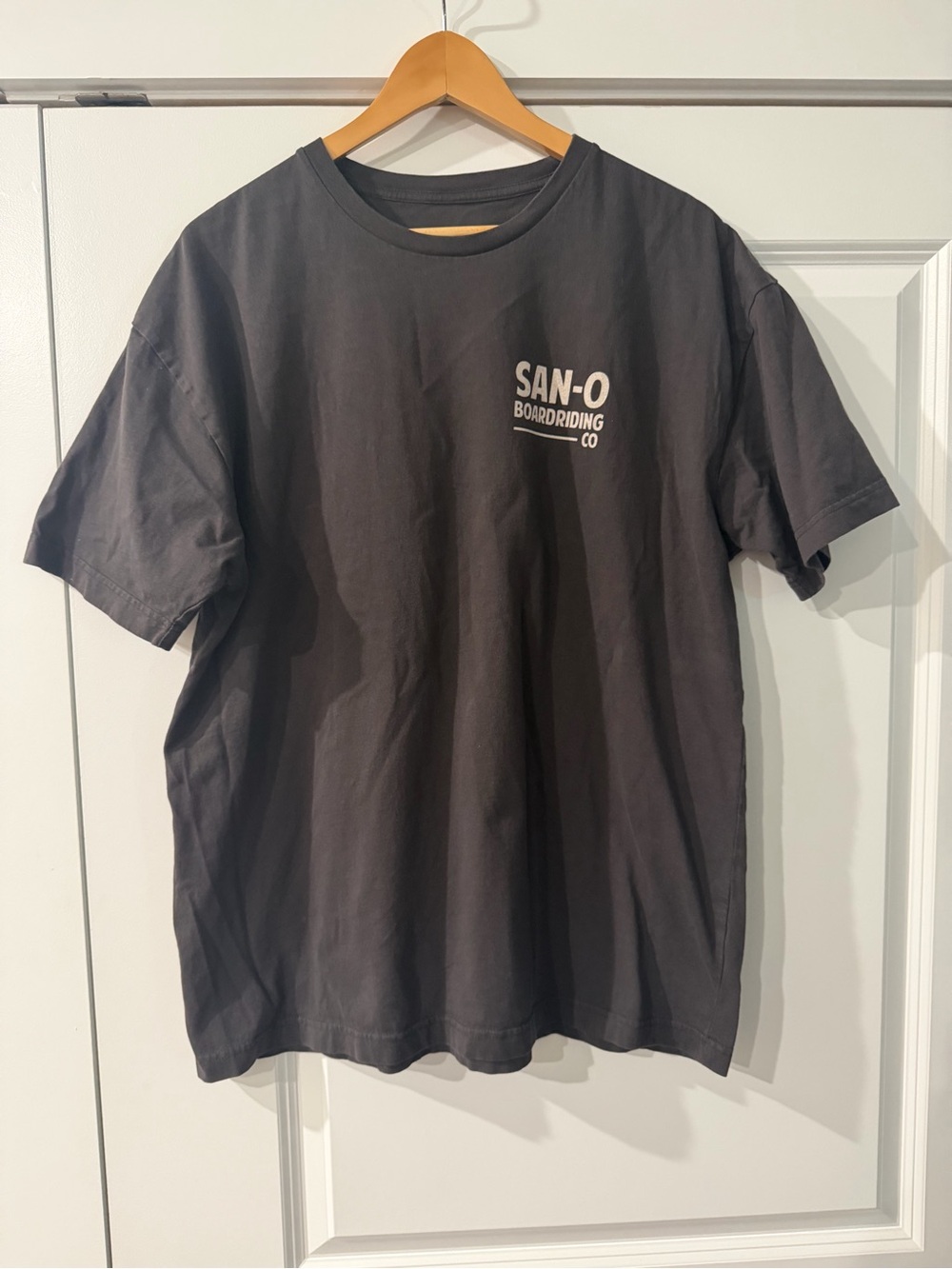 San-O Boarding Men's Black Graphic Tee